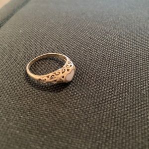 Silver heart ring size 5.5